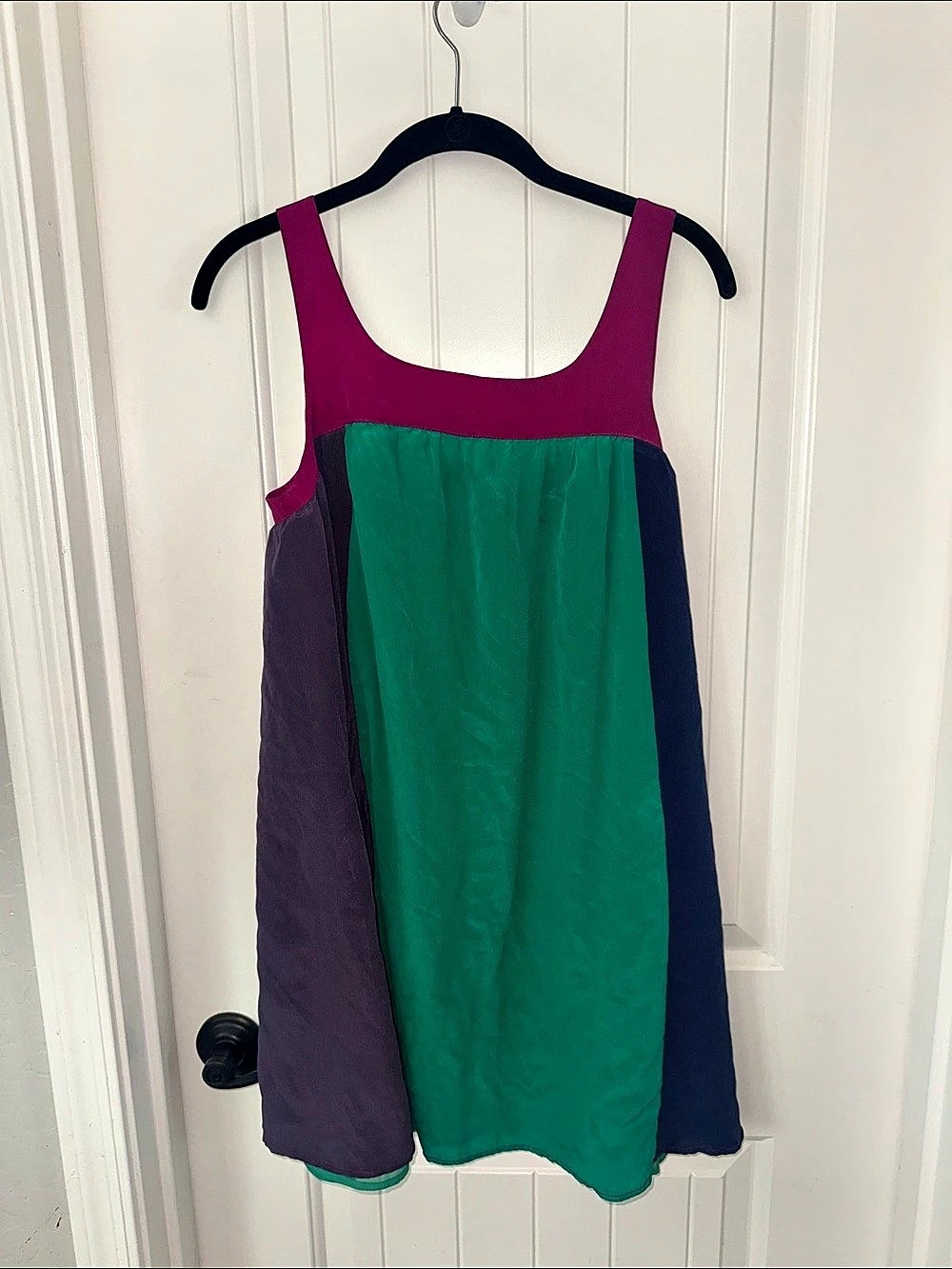 Hurley Color Block Mini Dress Green Purple blue Size Large